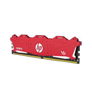 HP 惠普 V6 DDR4 2666MHz 台式机内存 马甲条 红色 16GB V6