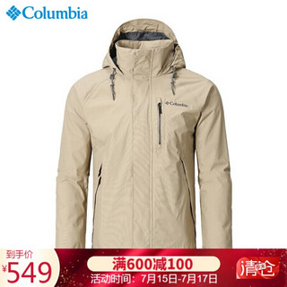 哥伦比亚（Columbia）单层冲锋衣 户外男士防水透气舒适休闲夹克外套 WE1284 214（男） L