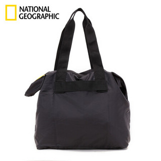 国家地理National Geographic大容量手提环保出行袋短途旅游 塑料回收再生 黑色