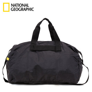 国家地理National Geographic旅行包手提包短途旅游包大容量健身包 环保塑料回收再生 黑色