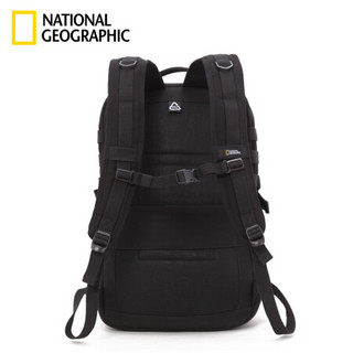 国家地理National Geographic双肩包户外背包大容量旅行包16英寸电脑学生书包潮RFID信息防盗 卡其色