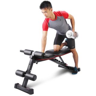 RiDO 力动康体 力动（RIDO）多功能哑铃凳健身椅健身器材 家用卧推平板椅