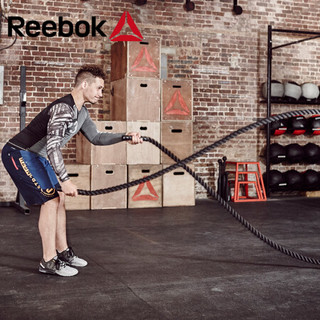 锐步Reebok战绳 10米健身甩大绳体能训练MMA格斗绳粗绳能量甩绳力量训练大绳RSRP-10050