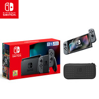 任天堂 Nintendo Switch 国行续航增强版灰色主机 & HORI轻薄硬壳保护包（附屏幕保护膜）