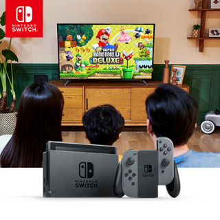 任天堂 Nintendo Switch 国行续航增强版灰色主机 & 充电支架