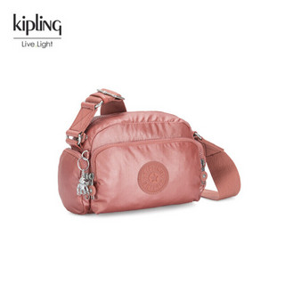 Kipling女包轻便帆布包包 时尚单肩包手提包凯浦林斜挎包|JENERA S KI3694Q34金属锈粉