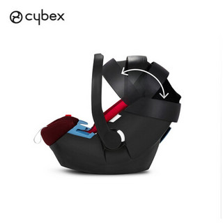 cybex 德国婴儿提篮Aton安全座椅0-18个月反向安装可搭配推车安全带固定 银石灰