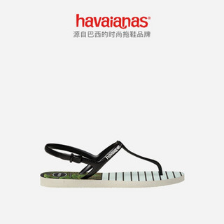 Havaianas哈唯纳 FREEDOM SLIM PRINT 2020新(哈瓦那)凉鞋女鞋 0128-白绿拼色 适合 37-38码