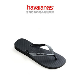 Havaianas哈维纳Top Mix 2020新哈瓦那多彩男女外穿ins潮人字拖鞋男女鞋 7938-深灰色 适合 35-36码