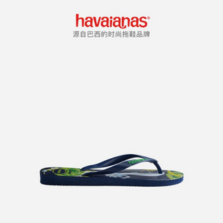 Havaianas哈唯纳Top Rick and Morty2020哈瓦那潮款外穿男人字拖鞋男鞋 0555-静谧蓝/印花 适合 39-40码