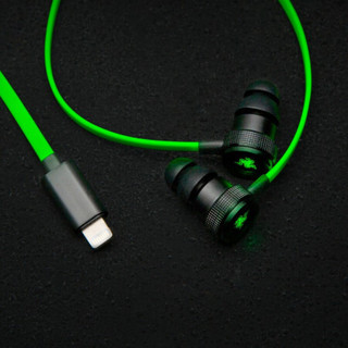 RAZER 雷蛇 战锤狂鲨 iOS版 入耳式有线耳机 黑色 苹果Lightning接口