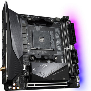 技嘉B450/B550+AMD R5/7 3500X/3600/3600X/3700X主板CPU套装 B550I AORUS PRO AX ITX小钢炮 R5 3500X 6核6线程