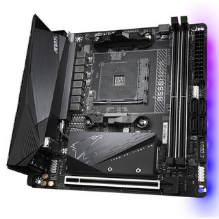 技嘉B450/B550+AMD R5/7 3500X/3600/3600X/3700X主板CPU套装 B550I AORUS PRO AX ITX小钢炮 R5 3500X 6核6线程