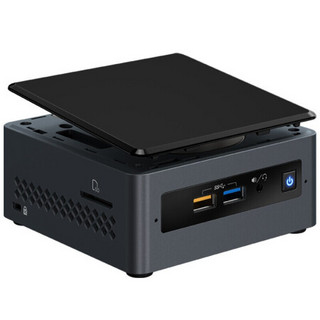 intel 英特尔 NUC7CJYH4 商用台式机 黑色 (赛扬J4005、核芯显卡、8GB、256GB SSD、风冷)