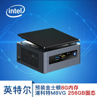 英特尔（Intel）豆子峡谷NUC8I5BEH+8G内存+256G固态硬盘+WIN10.PRO试用版