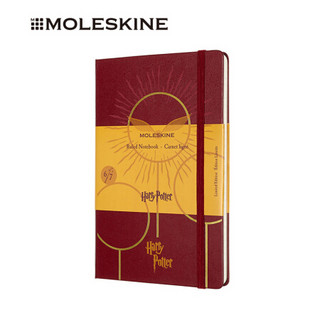 MOLESKINE 特别款哈利·波特与混血王子波尔多红色硬面横间大型笔记本