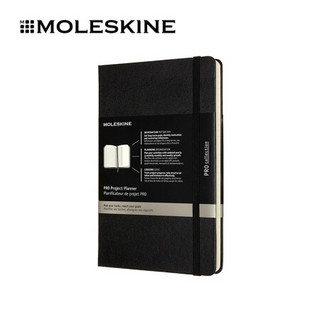 MOLESKINE 大号规划本 黑色硬面横间笔记本