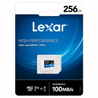 Lexar 雷克沙 633x Micro-SD存储卡 256GB（UHS-I、V30、U3、A1)