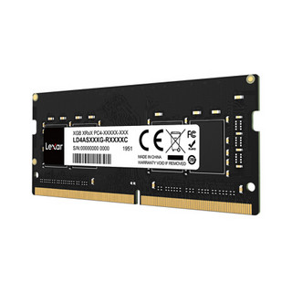 Lexar 雷克沙 DDR4 2666MHz 笔记本内存 普条 黑色 8GB LD4AS008G-R2666C
