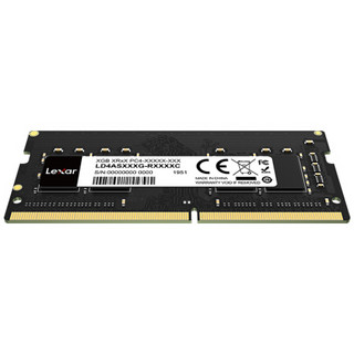 Lexar 雷克沙 DDR4 2666MHz 笔记本内存 普条 黑色 8GB LD4AS008G-R2666C