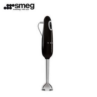 SMEG斯麦格意大利进口 料理机家用多功能手持式料理棒 绞肉机婴儿辅食打蛋器搅拌机HBF01 耀岩黑