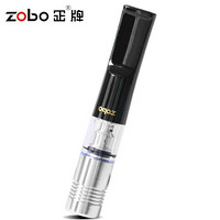 正牌ZOBO清洗型微孔过滤粗中细烟三用烟嘴套装ZB-865（银色）生日礼品礼物