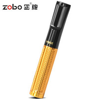 正牌ZOBO清洗型拉杆过滤粗中细烟三用烟嘴套装ZB-863（金色）生日礼品礼物
