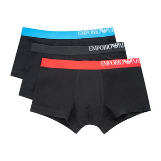 EMPORIO ARMNAI UNDERWEAR 阿玛尼奢侈品20春夏新款男士内裤(三条装) 111357-CS713-20S BLACK-50620 M