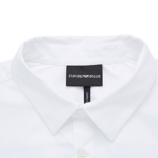 EMPORIO ARMANI 阿玛尼奢侈品20春夏新款男士衬衫 8N1C09-1N06Z WHITE-0100 S