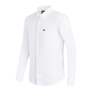 EMPORIO ARMANI 阿玛尼奢侈品20春夏男士衬衫 3H1CP5-1NJIZ WHITE-0100 L