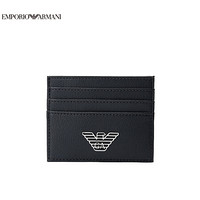 EMPORIO ARMANI 阿玛尼奢侈品20春夏新款男士卡包 Y4R173-YLA0E-20S BLACK-81072 U