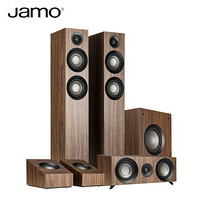 尊宝（JAMO）s807+s83cen+s8atm+S810 SUB有源低音炮无源音箱音响客厅电视家用全景声家庭影院3.1.2 胡桃木色