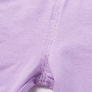 贝贝怡女童外穿洋气七分裤2020年夏季宝宝吸汗透气薄款休闲裤子 紫色 24个月/身高90cm