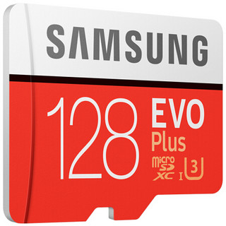 SAMSUNG 三星 EVO Plus系列 Micro-SD存储卡 128GB（UHS-I、U3）