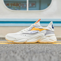 361° 361度男鞋运动鞋2020复古撞色老爹鞋舒适减震休闲鞋子 672036763-1羽毛白/苍野灰 42