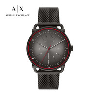 乔治·阿玛尼 GIORGIO ARMANI阿玛尼(ARMANI EXCHANGE)钢制黑带时尚简约石英休闲男士腕表 AX2902