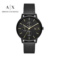 Armani Exchange 阿玛尼(Armani Exchange)男表 时尚潮流三眼多功能男士石英腕表 AX2716