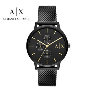 Armani Exchange 阿玛尼(Armani Exchange)男表 时尚潮流三眼多功能男士石英腕表  AX2716
