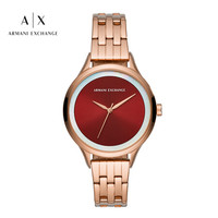 阿玛尼手表(Armani Exchange)女表 时尚休闲简约女士石英腕表 AX5609