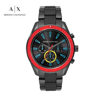 阿玛尼手表(Armani Exchange) 男表 时尚个性钢带男士石英腕表 AX1820