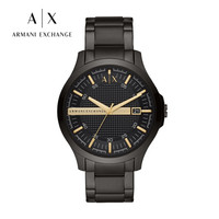 乔治·阿玛尼 GIORGIO ARMANI阿玛尼 (ARMANI EXCHANGE)钢制黑带时尚简约石英男士腕表 AX2413