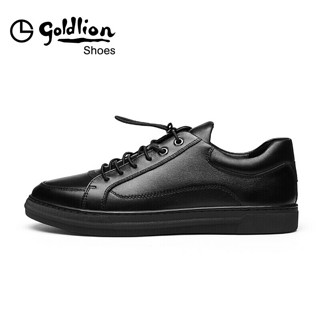 金利来（goldlion）男鞋休闲鞋舒适轻质耐磨透气时尚皮鞋598830346APA 黑色 41码
