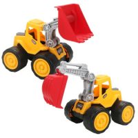 儿童小镇 儿童玩具工程车 (挖掘机+推土机)大号22cm