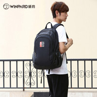 威豹（WINPARD）休闲运动包男女旅行包 时尚休闲外出双肩背包学生书包 91013黑色
