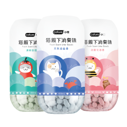 猫殿下 小壳 猫砂消臭珠450ml+5ml*5支洁齿水