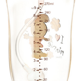 迪士尼（Disney）宝宝水杯PPSU婴儿吸管杯带手柄重力球儿童学饮杯 330ML