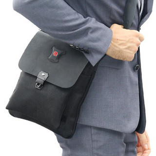 SWISSGEAR 斜挎包男 商务时尚iPad包单肩包男包 SA-9821黑色