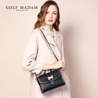高尔夫GOLF斜挎包女士时尚多功能手提包女款单肩包包1C924024J黑色