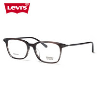 李维斯（Levi's）眼镜框 男女款玳瑁灰色钛金属光学近视眼镜架 LS96079 C03 52mm