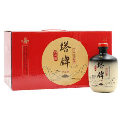 塔牌 绍兴黄酒手工原酿酒六年陈花雕酒14度 500ml*6瓶 整箱礼盒装（低至21.3元/瓶，自饮送礼两相宜）